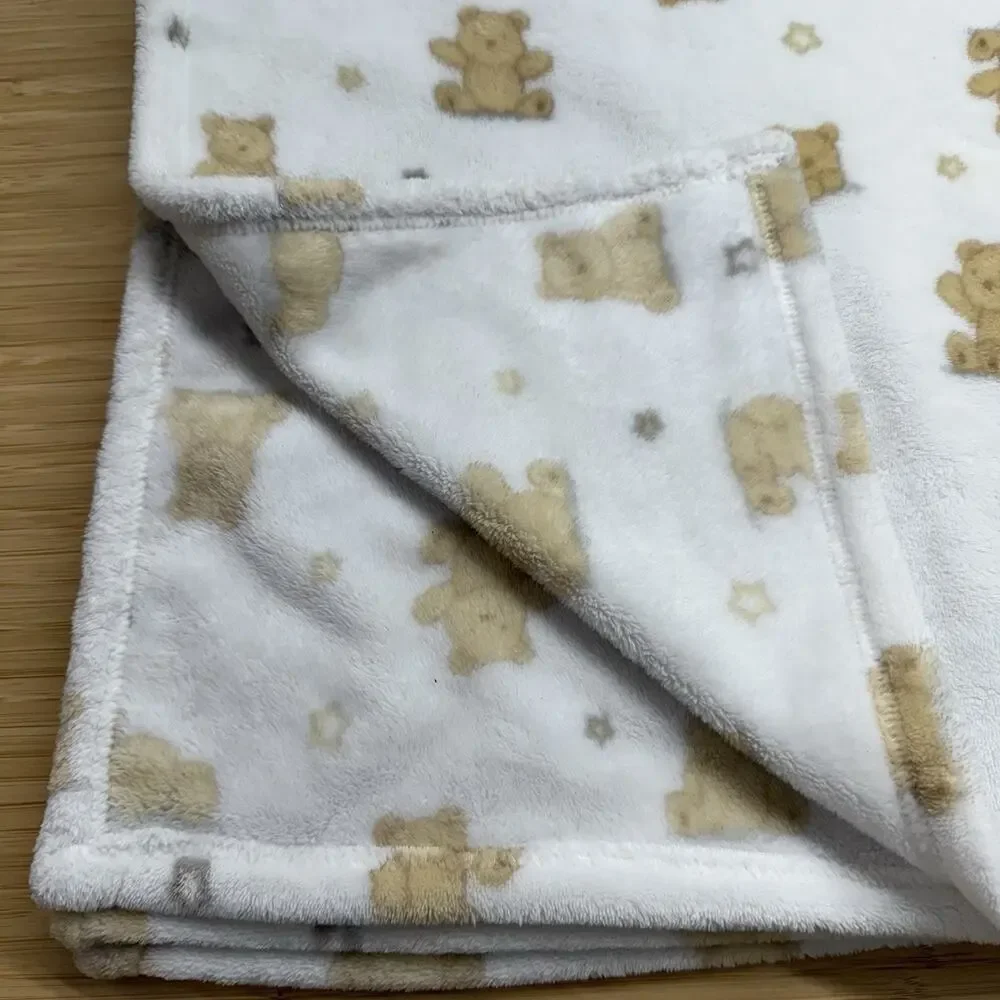 Little Me Baby Blanket Security Lovey Teddy Bears 30x34